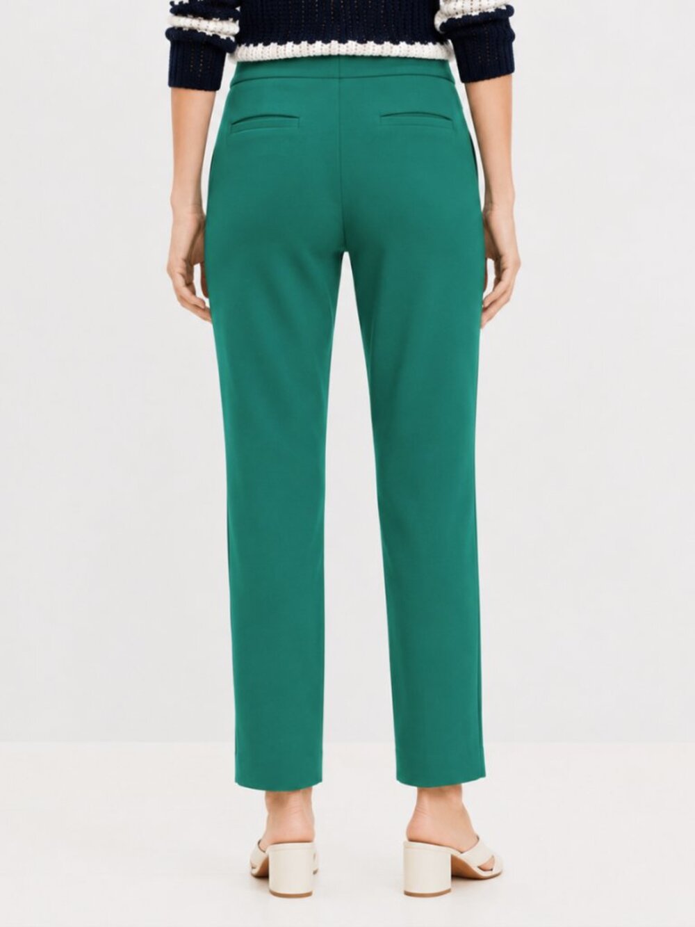 LOFT Coin Pocket Riviera Slim Curvy Pants in Doubleweave - Size 8 - NWT - Picture 2 of 2